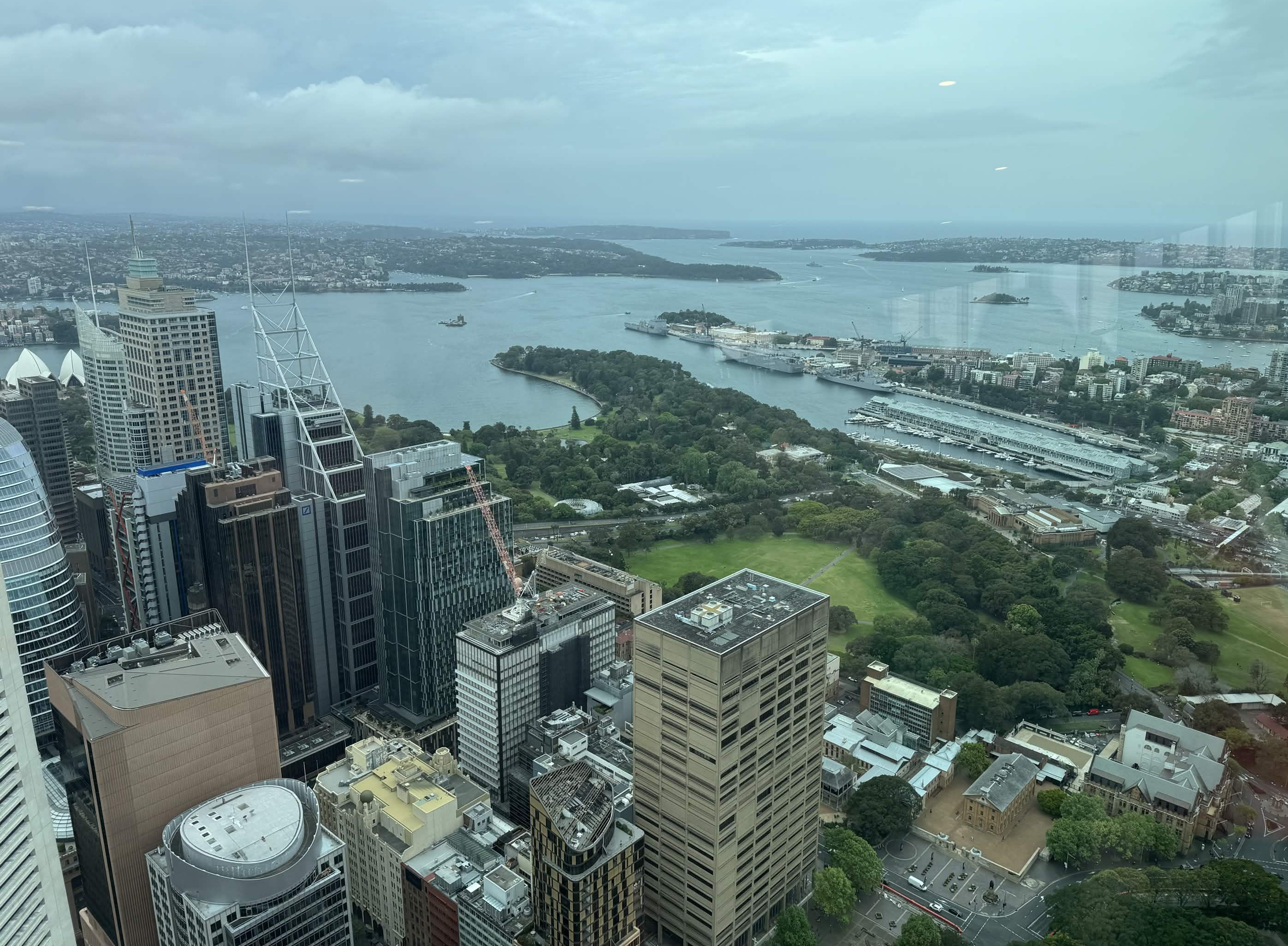 Sydney CBD and Harbour aerial view